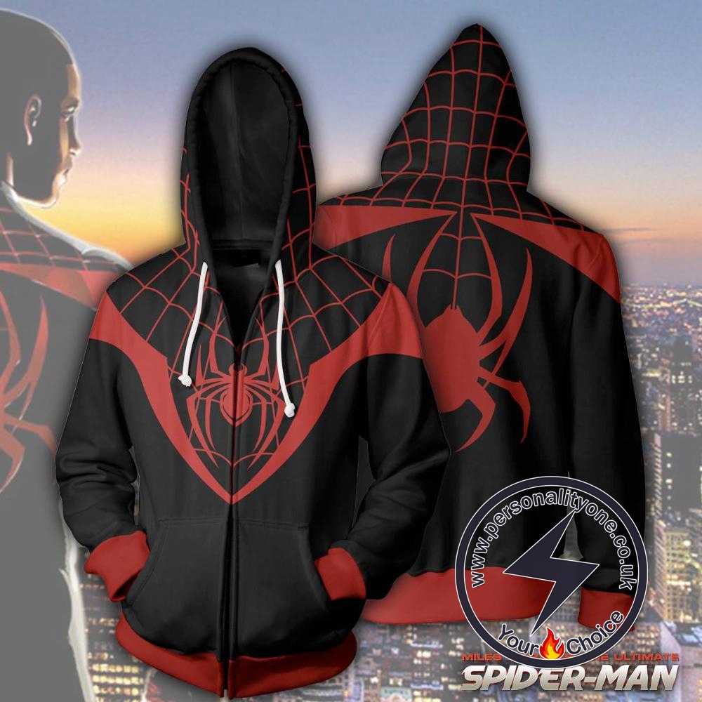 Spiderman Hoodie - Ultimate Spider-Man Miles Morales Jacket